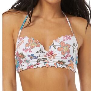 NWT Sundazed Multicolored Floral Underwire Bikini Top Women's 32B Small